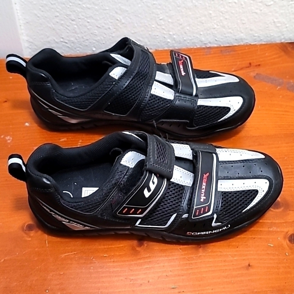 Louis Garneau Multi RX‎ Cycling Shoes Men 7.5 Black Silver MultiRX Spin Bike